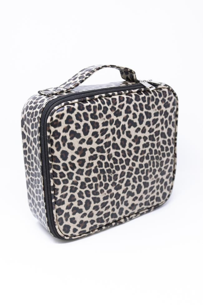 No Time To Spare Animal Print Makeup Bag FINAL SALE | The Pink Lily Boutique