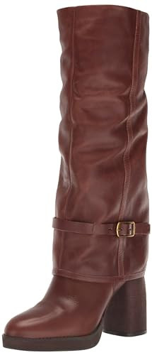 Lucky Brand Women's Nathari Fold-Over Boot Fashion, Roasted, 6.5 | Amazon (US)