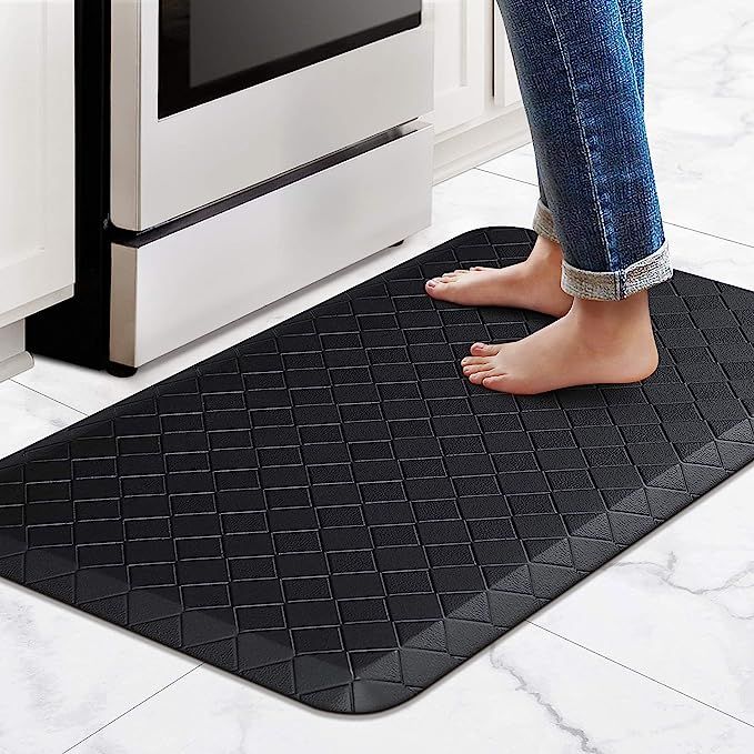 HappyTrends Floor Mat Cushioned Anti-Fatigue ,17.3"x28",Thick Waterproof Non-Slip Mats and Rugs H... | Amazon (US)