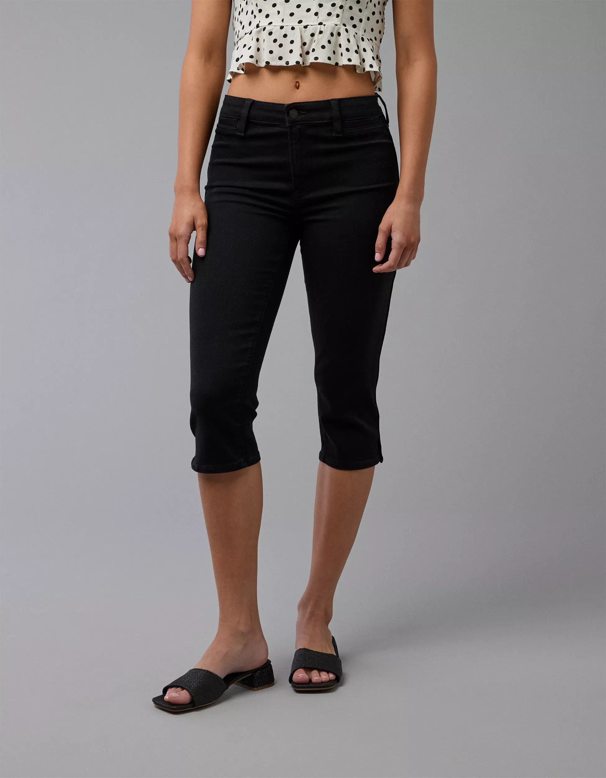 AE Next Level High-Waisted Capri Jean | American Eagle Outfitters (US & CA)