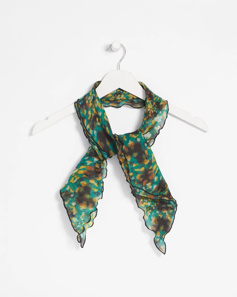 Printed Woven Ruffled Neck Scarf | Chico's