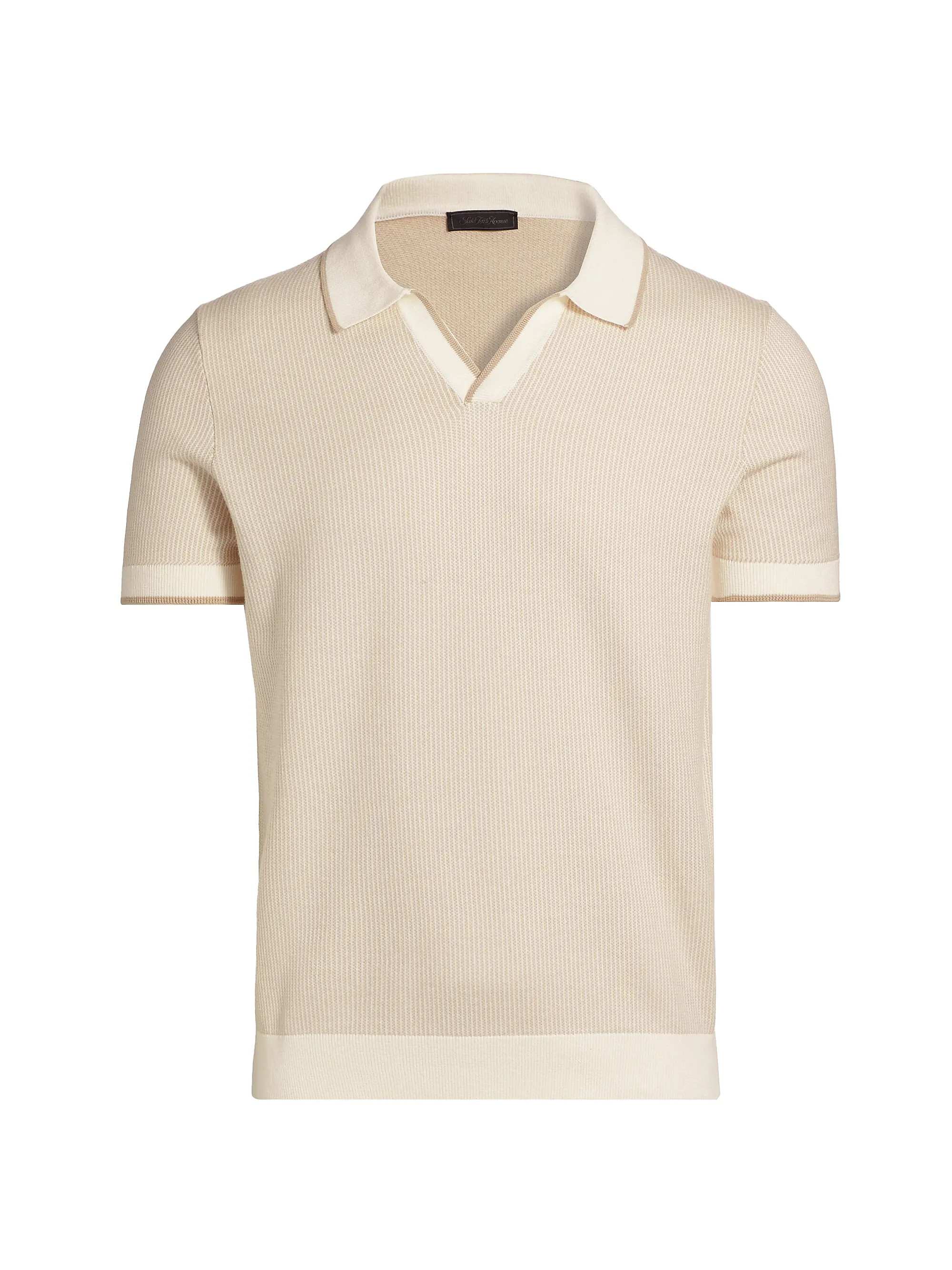 Texture Tipped Polo Shirt | Saks Fifth Avenue