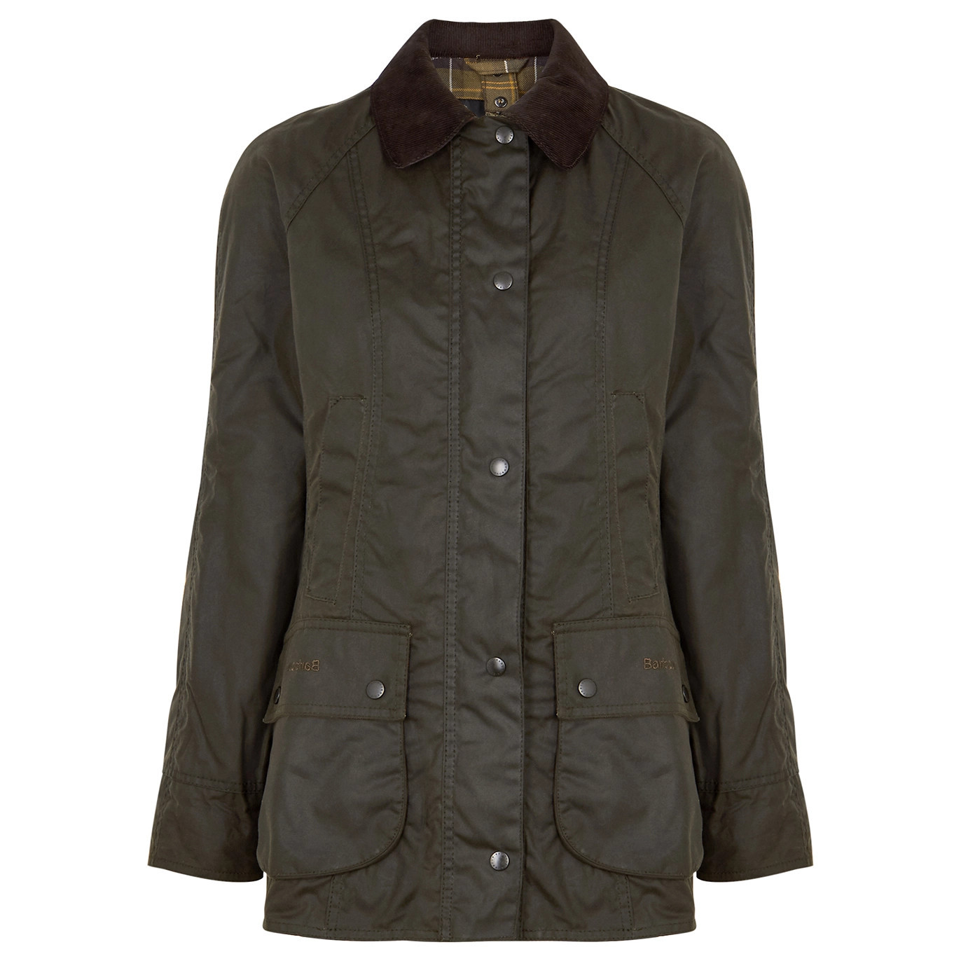 Barbour Beadnell Dark Green Waxed Cotton Jacket - 16 | Harvey Nichols (Global)