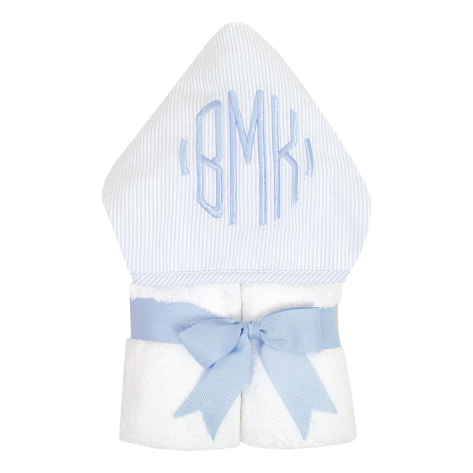 Blue Seersucker Stripe Everykid Towel | Loozieloo