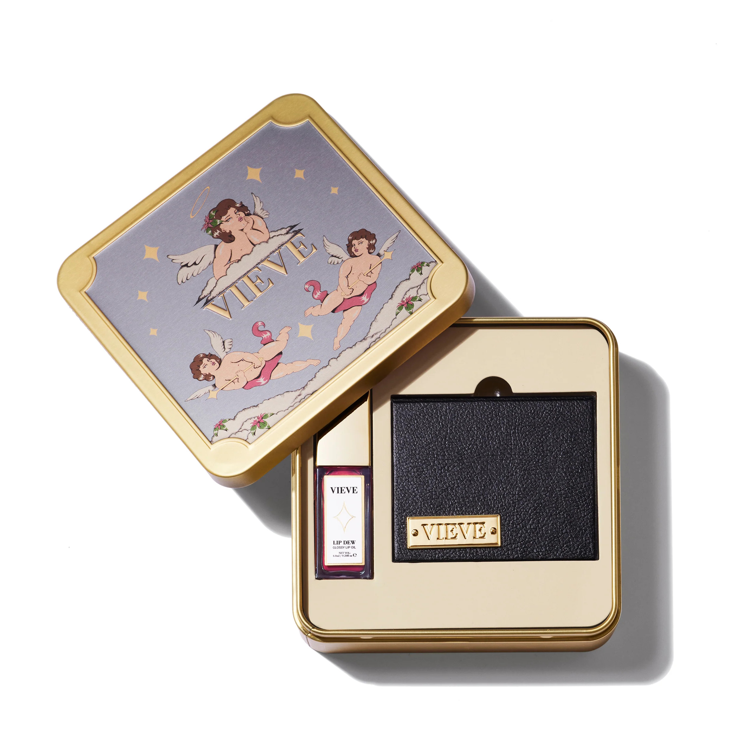 Treasure Tin in Cherub | Blush and Lip Gloss Gift Tin | VIEVE | VIEVE