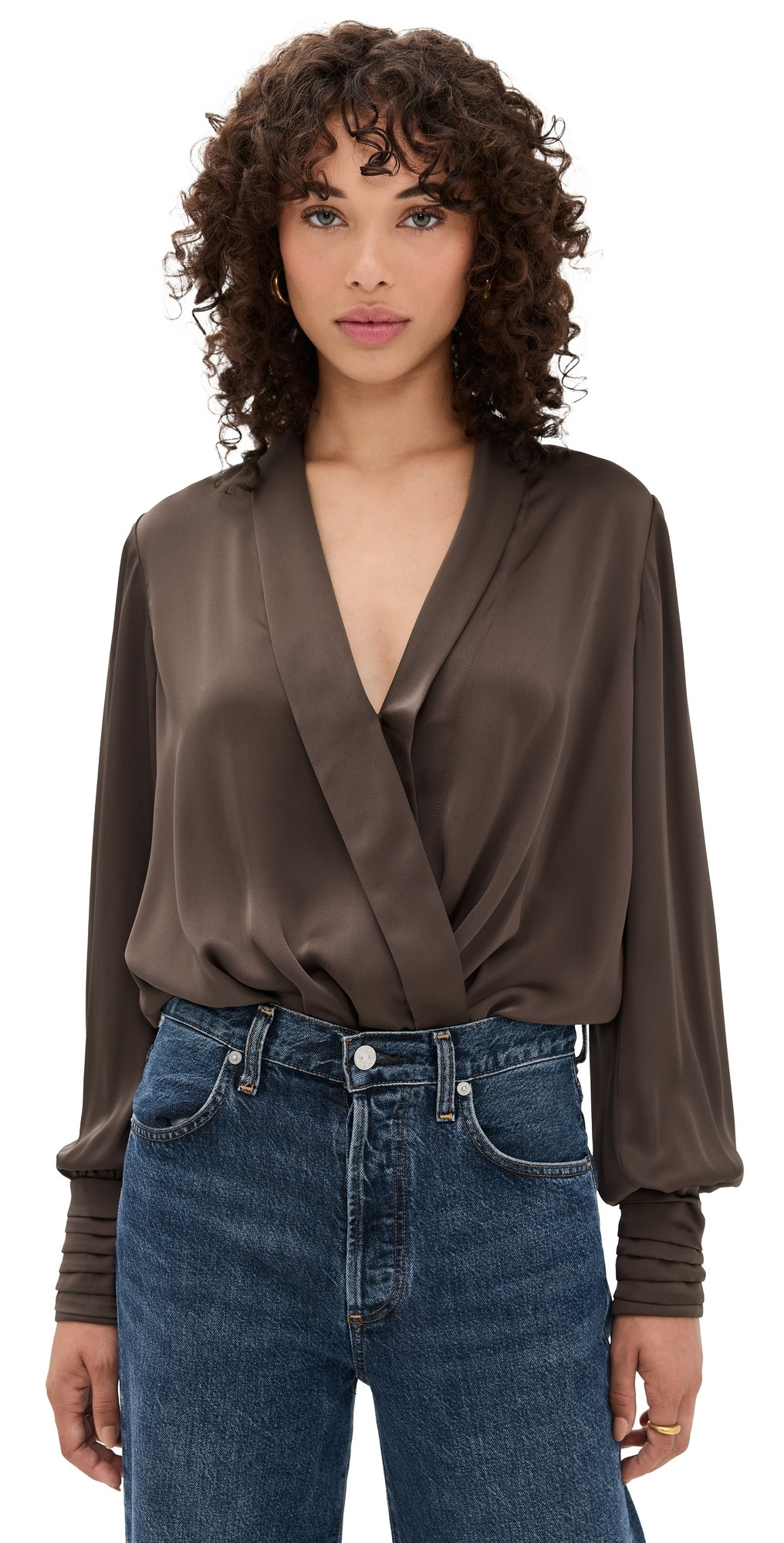 Favorite Daughter The Better Off Thong Bodysuit Coffee XS | Shopbop