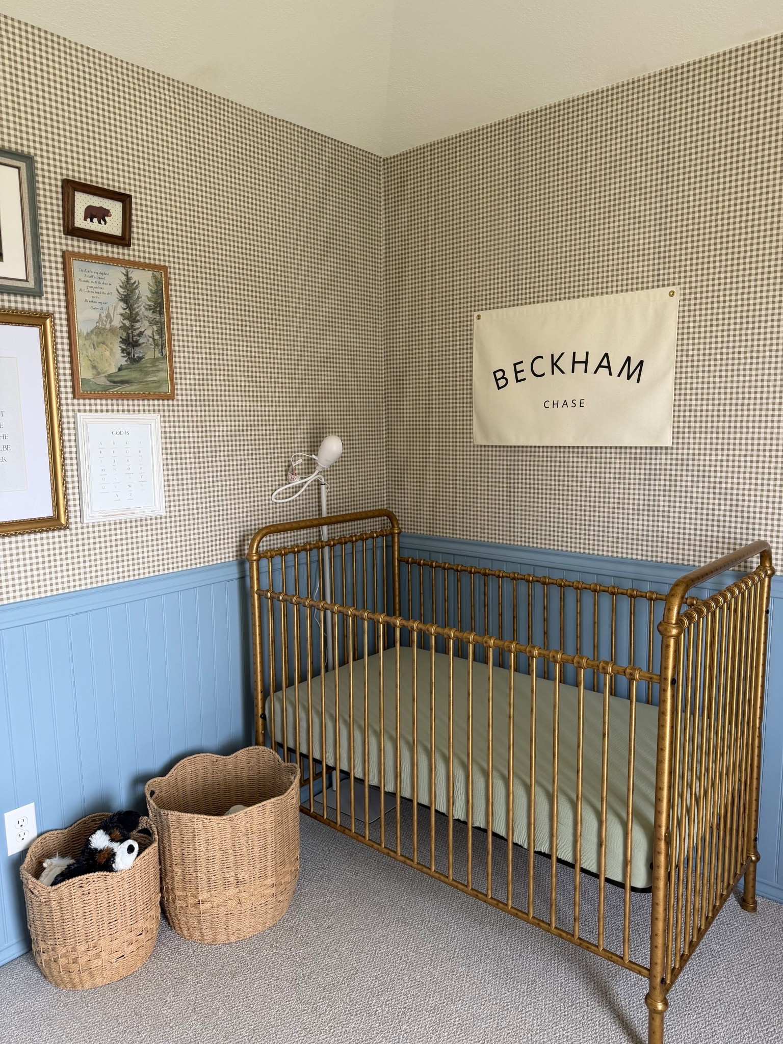 my dream crib set up! And this personalized name flag is great quality and exactly what I wanted! 

We got the crib on sale. Baskets and frames are from home goods!

#LTKHome #LTKmomlife #LTKBaby
