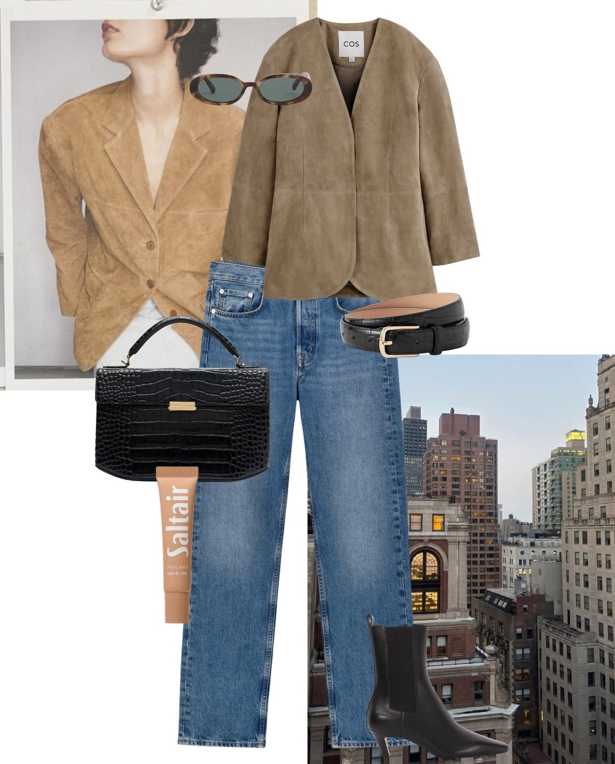 Cos suede jacket + denim 

#LTKspring #LTKeurope #LTKuk