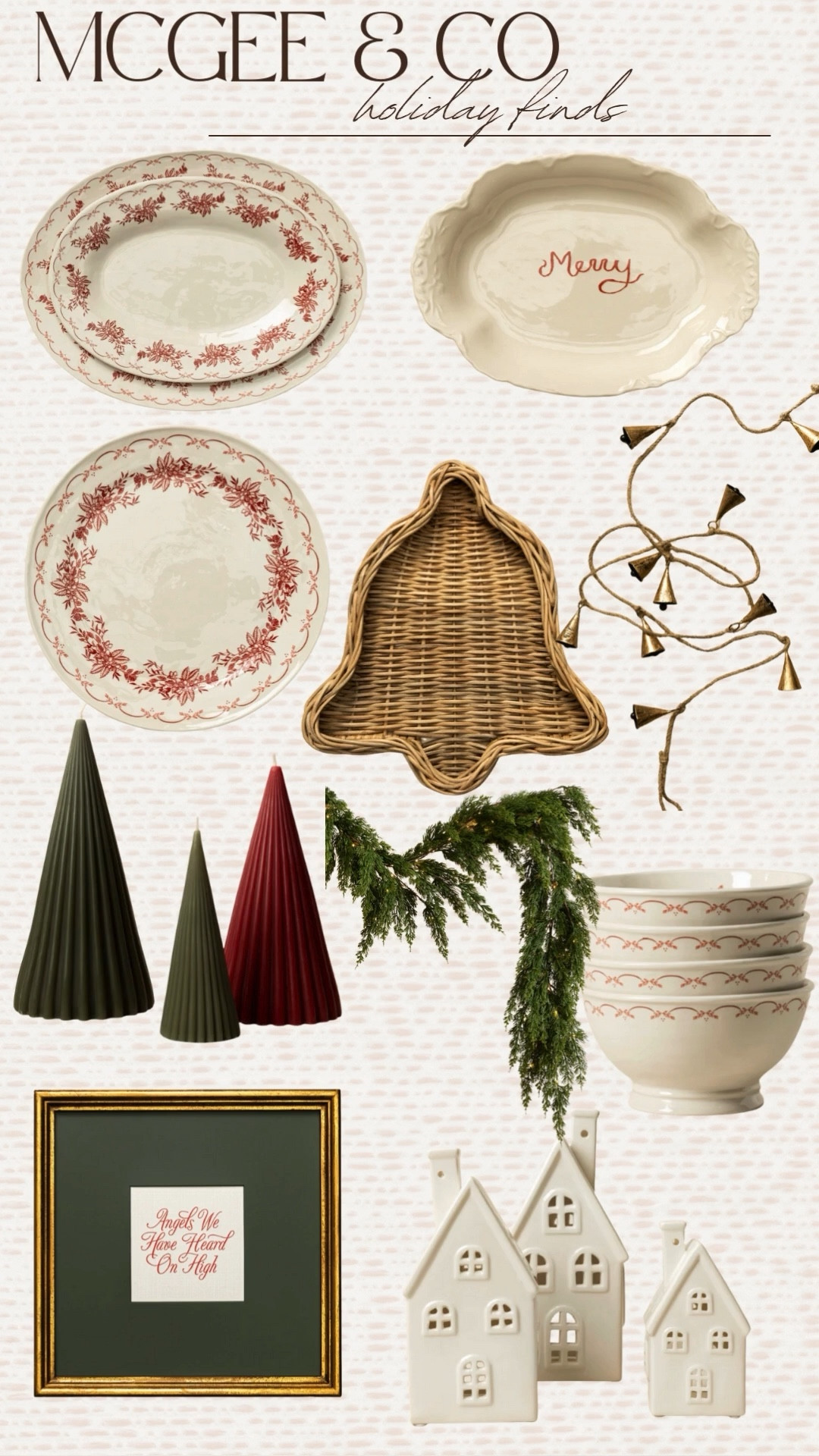 McGee and co holiday decor I’m eyeing! 

Bell. Rattan. Plates. Ceramics. Bowls. Garland. Black Friday. Cyber Monday. Cyber week. Home decor  

#LTKCyberWeek #LTKHoliday #LTKHome