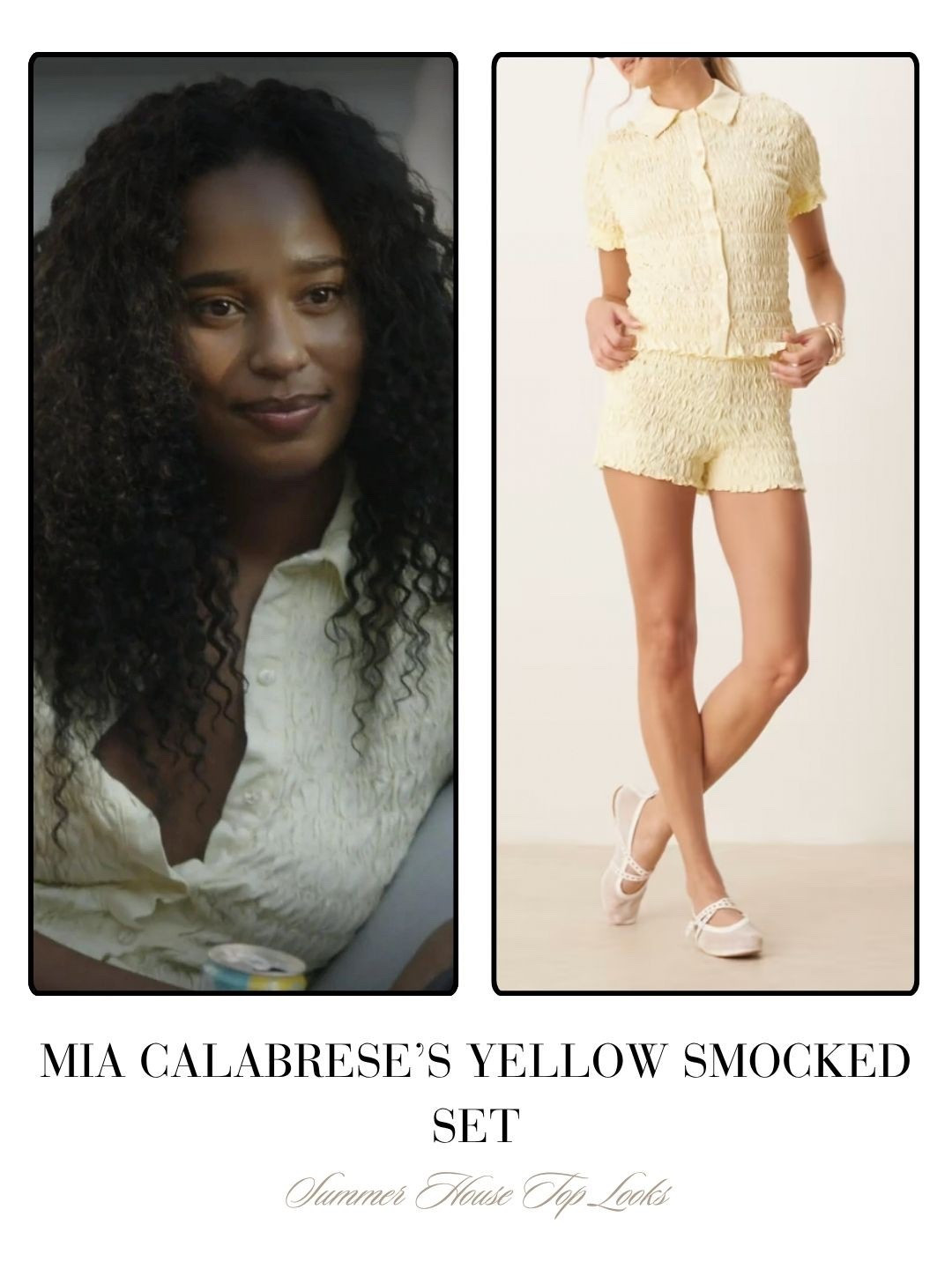 Mia Calabrese’s Yellow Smocked Set