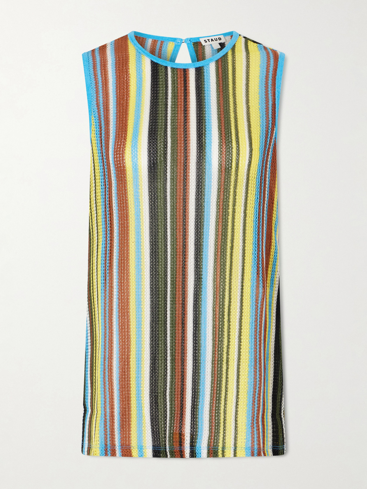 STAUD - Valley Striped Knitted Top - Multi | NET-A-PORTER (UK & EU)