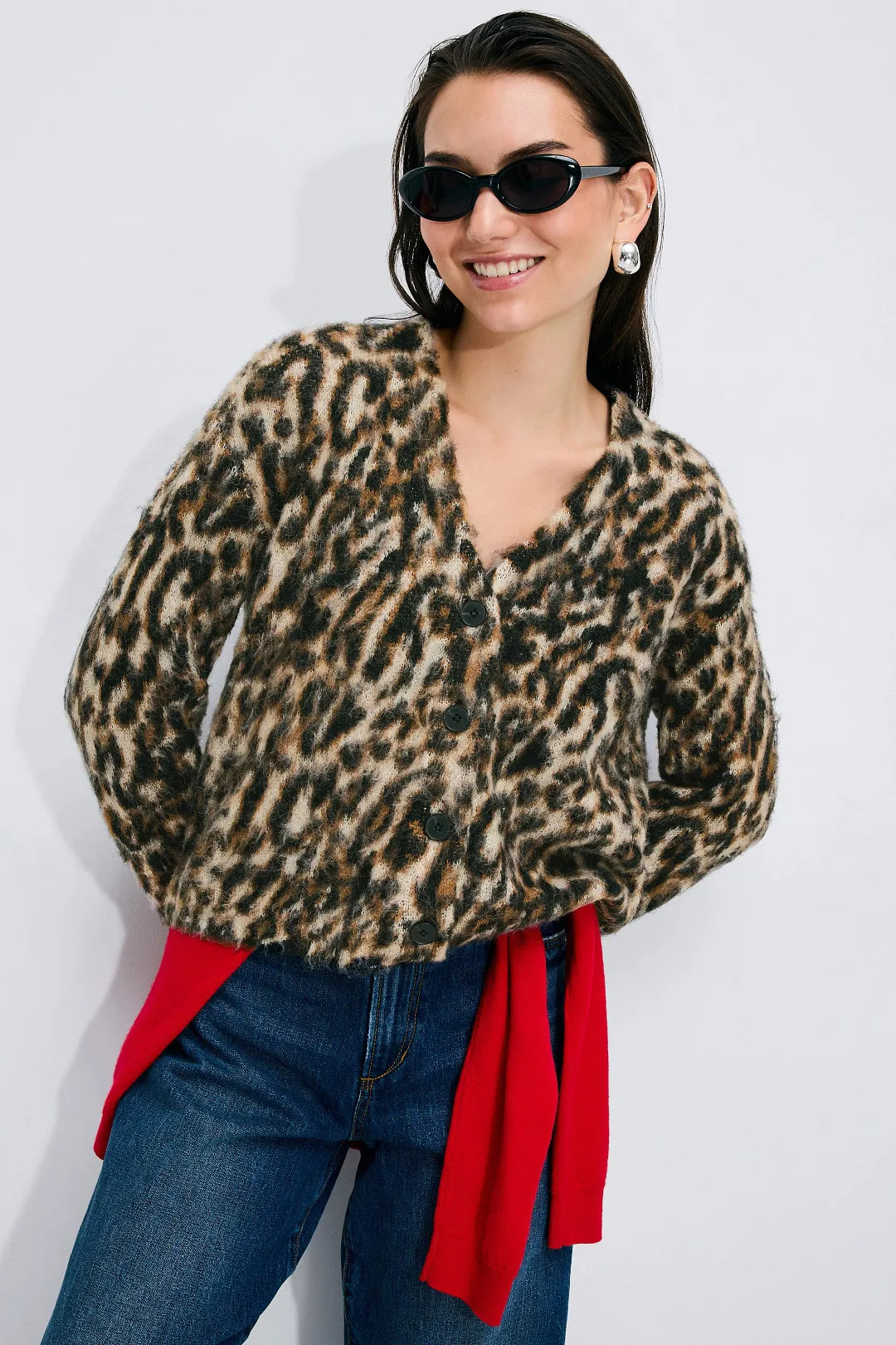Leopard Print Cardigan | Rent the Runway