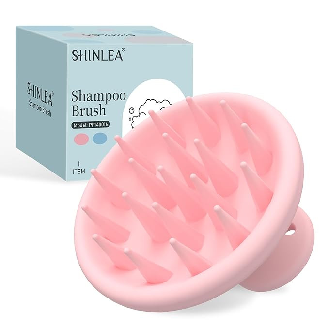 Silicone Scalp Massager Shampoo Brush, Head Scrubber with Soft Bristles for Hair Growth, Scalp Ex... | Amazon (US)