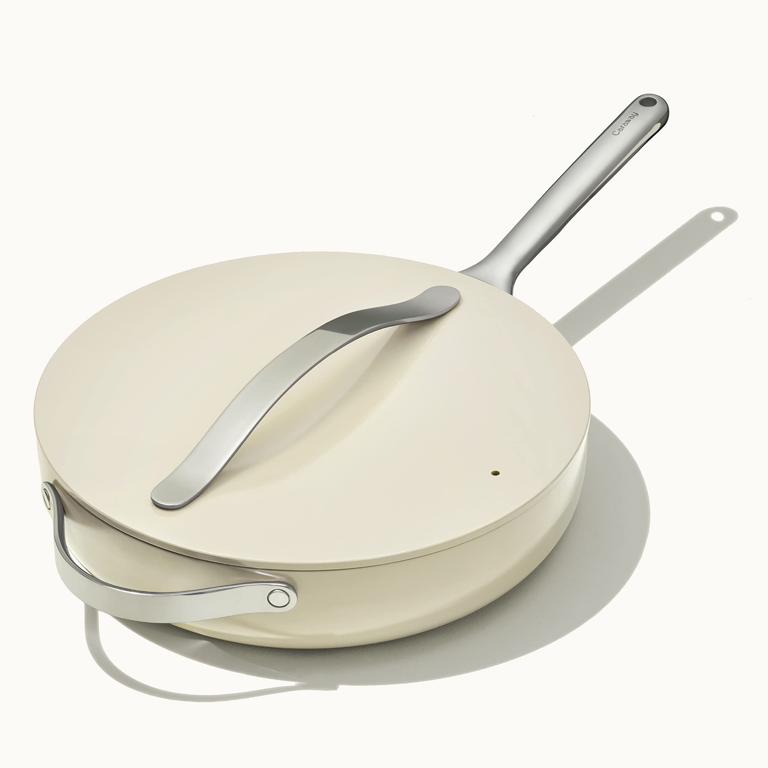 Caraway Nonstick Ceramic Sauté Pan with Lid (4.5 qt, 11.8") - Non Toxic, PTFE & PFOA Free - Oven Saf | Amazon (US)