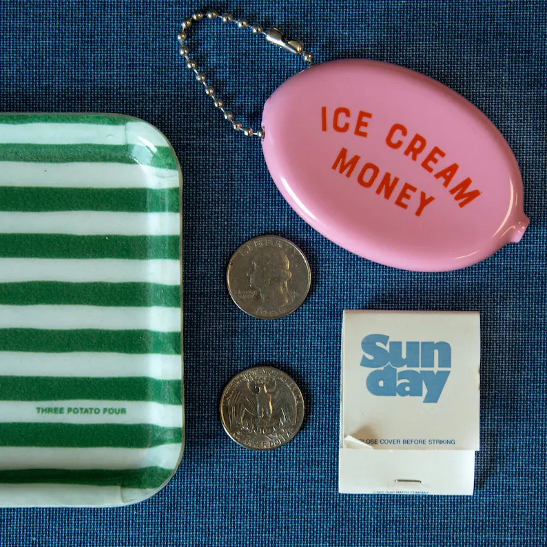 Rubber Squeeze Coin Pouch Ice Cream Money - Etsy | Etsy (US)
