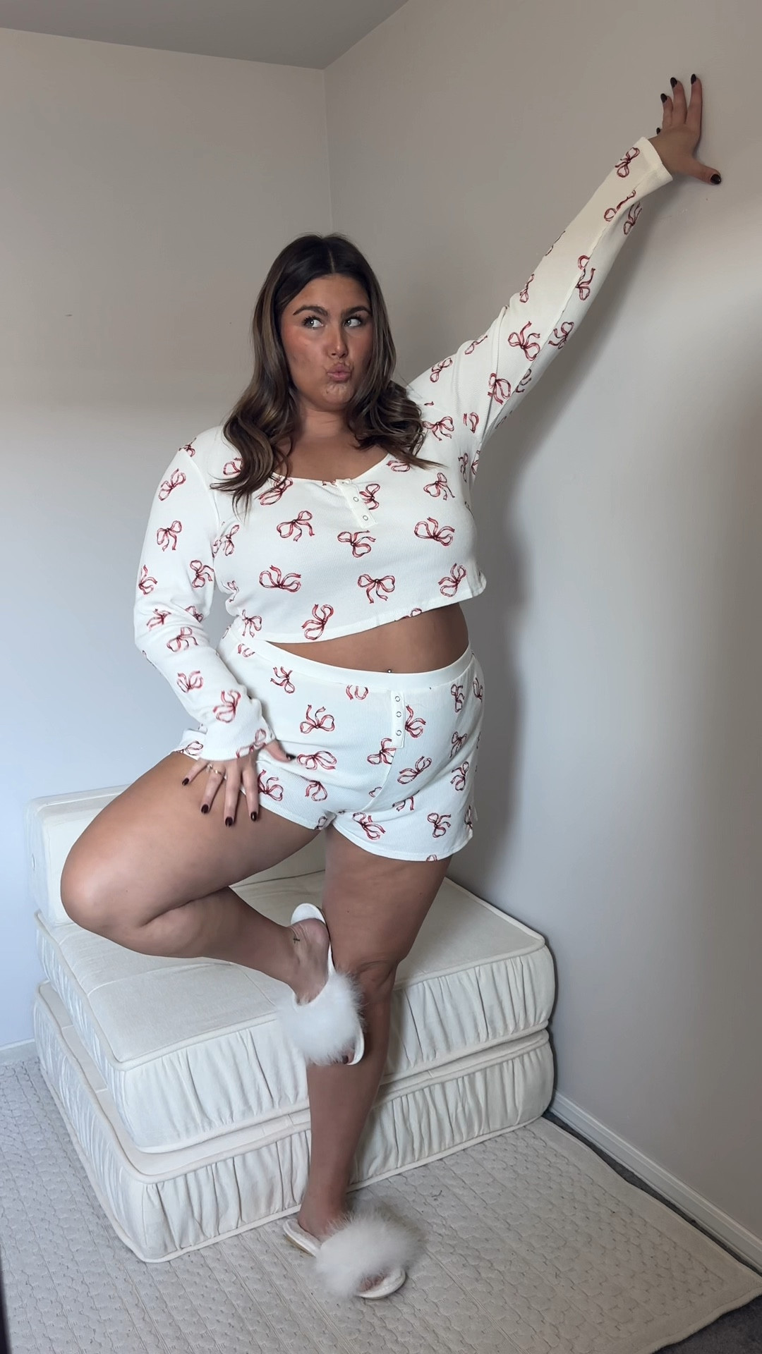 3X in the top and bottoms

Normally wear 2X ! I recommend sizing up one size!! Holiday PLUS SIZE PJS!

#LTKFindsUnder100 #LTKPlusSize #LTKWatchNow