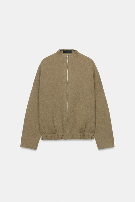 ELASTICATED HEM CARDIGAN | Zara UK