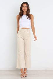 Henderson Jeans - Beige | Petal & Pup (US)