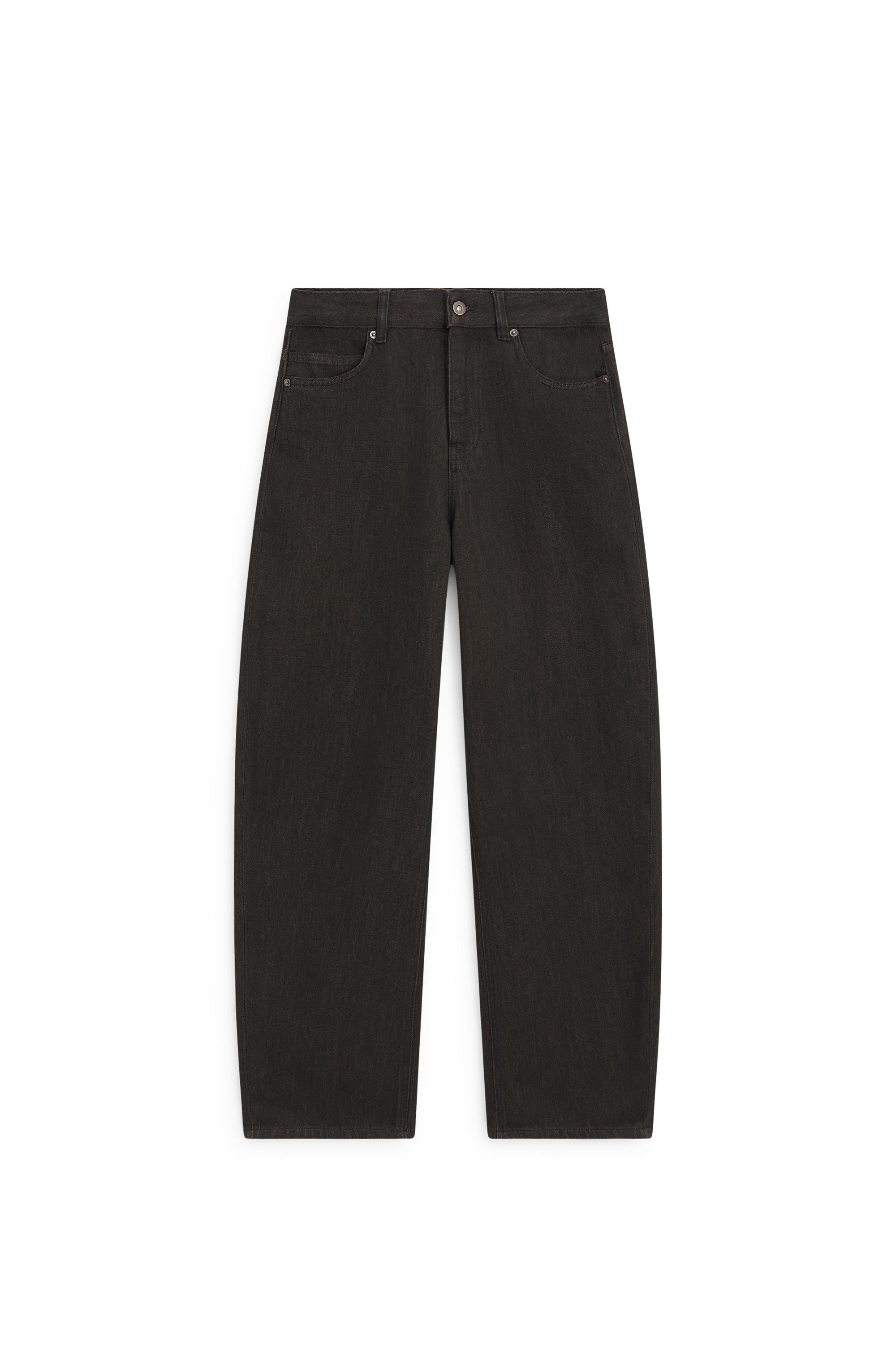 Mid-waist barrel fit jeans | Massimo Dutti US