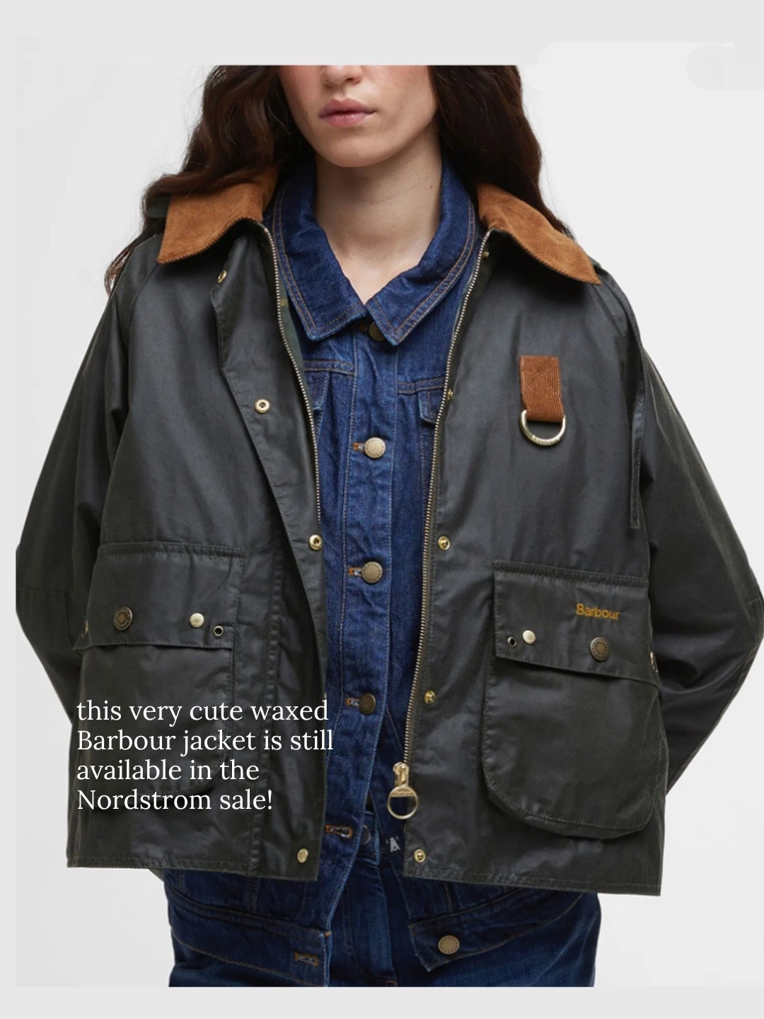 This adorable waxed cotton Barbour jacket is still in stock at the Nordstrom sale!

Fall jacket, fall fashion

#LTKSeasonal #LTKSaleAlert