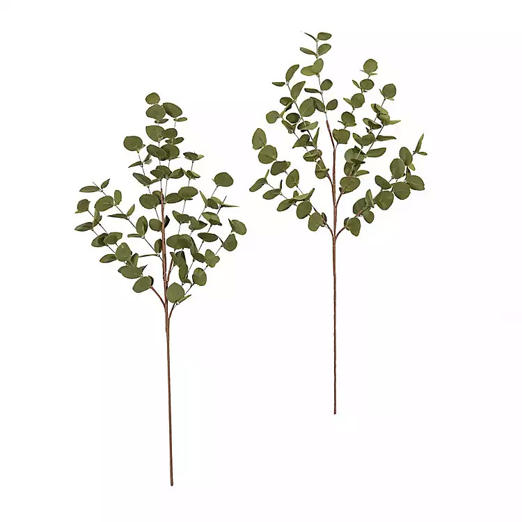 Autumn Green Eucalyptus Stems, Set of 2 | Kirkland's Home