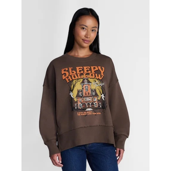 Women's Halloween Sleepy Hollow Graphic Fleece from Way to Celebrate, Sizes S-4X | Walmart (US)