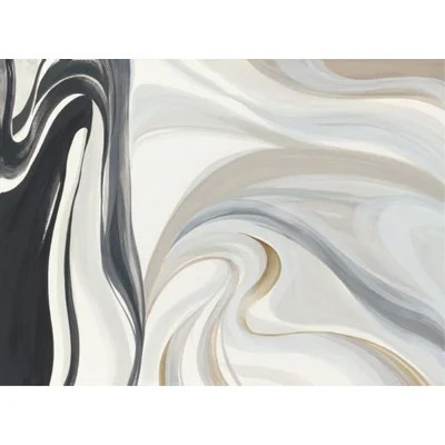 White Wave by Sara Brown - Wrapped Canvas Graphic Art Print | Wayfair North America