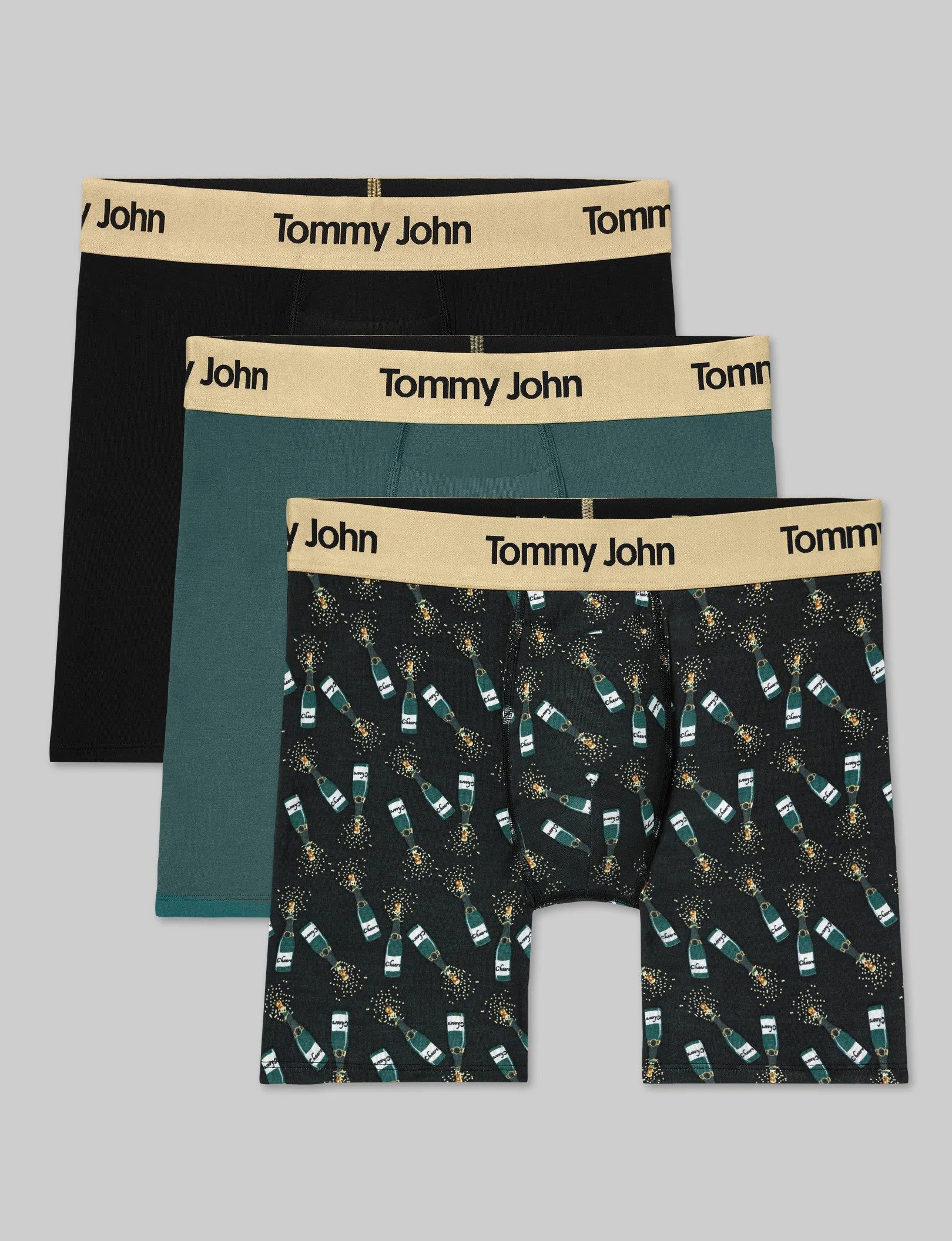 Second Skin Mid-Length Boxer Brief 6" (3-Pack) | Tommy John