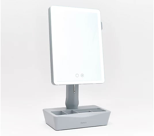 Fancii Gala Rechargeable Mirror with 10x/1x Mag & Storage - QVC.com | QVC
