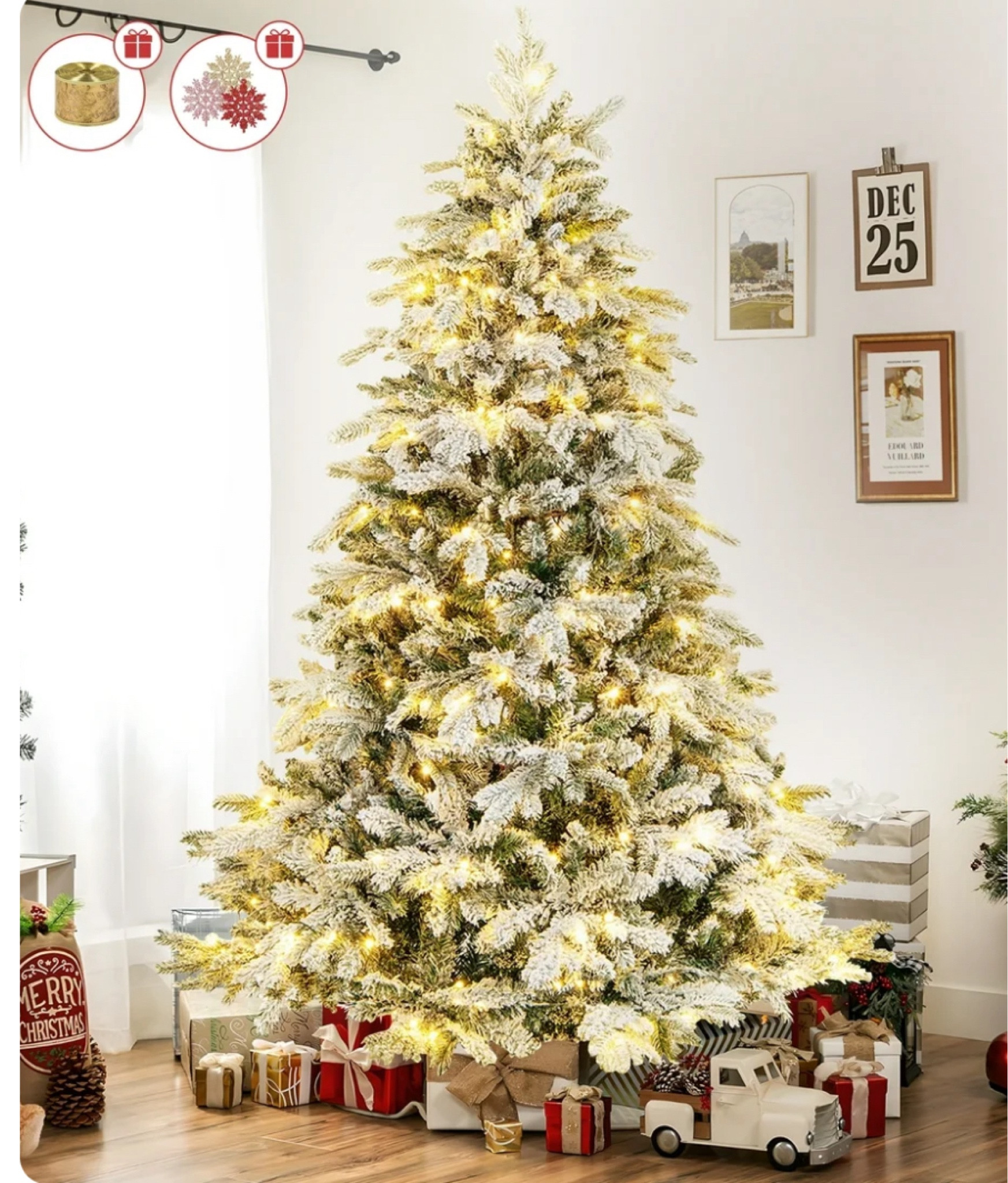 Flash deal!!!! 
Bring the magic of a white Christmas into your home with this stunning flocked tree 🎄❄️ The perfect centerpiece for cozy holiday vibes ✨🎁 #ChristmasDecor #FlockedTree #HolidayStyle #CozyChristmas #LikeToKnowItHome #HolidayVibes #ChristmasMagic #LTKHoliday #LTKHome #ChristmasInspiration

#LTKFindsUnder100 #LTKSeasonal #LTKHoliday