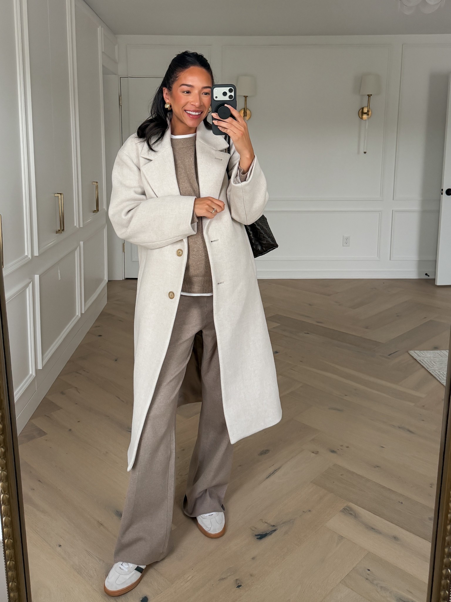 Aritzia favorites go on sale on 11/20 for existing Aritzia clients and for the public on 11/25! 

@aritzia #aritziapartner

Wearing a Small in oversized t-shirt, Medium in coat, M sweater, and M knit pants

#LTKCyberWeek #LTKBump #LTKSaleAlert