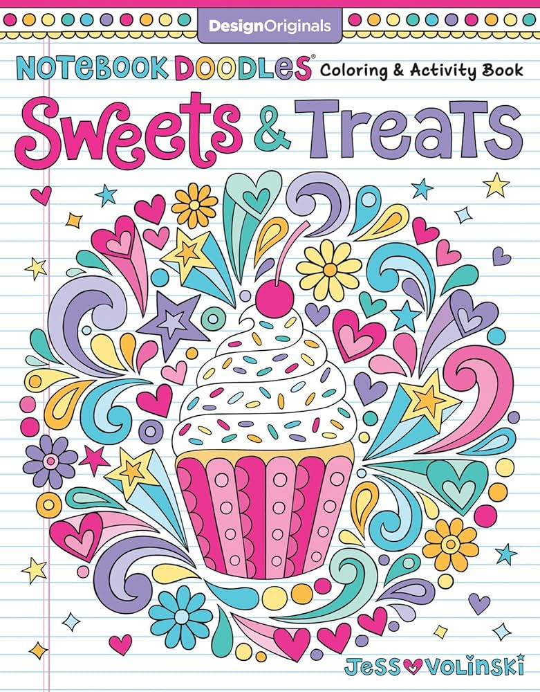 Notebook Doodles Sweets & Treats: Coloring & Activity Book (Design Originals) 32 Scrumptious Desi... | Amazon (US)