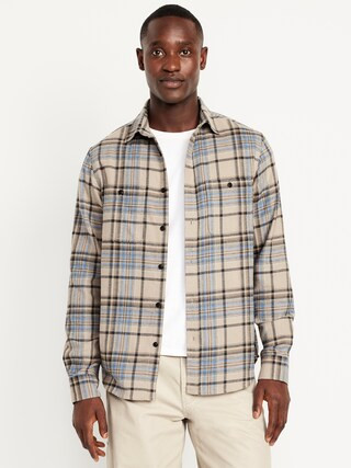 Plaid Flannel Pocket Shirt | Old Navy (US)