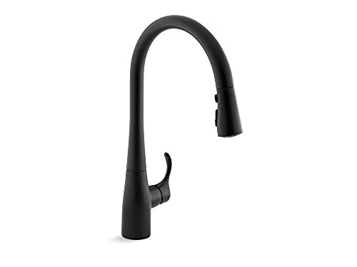 KOHLER Simplice Pull Down Kitchen Faucet, 3-Spray Faucet, Kitchen Sink Faucet with Pull Down Spra... | Amazon (US)