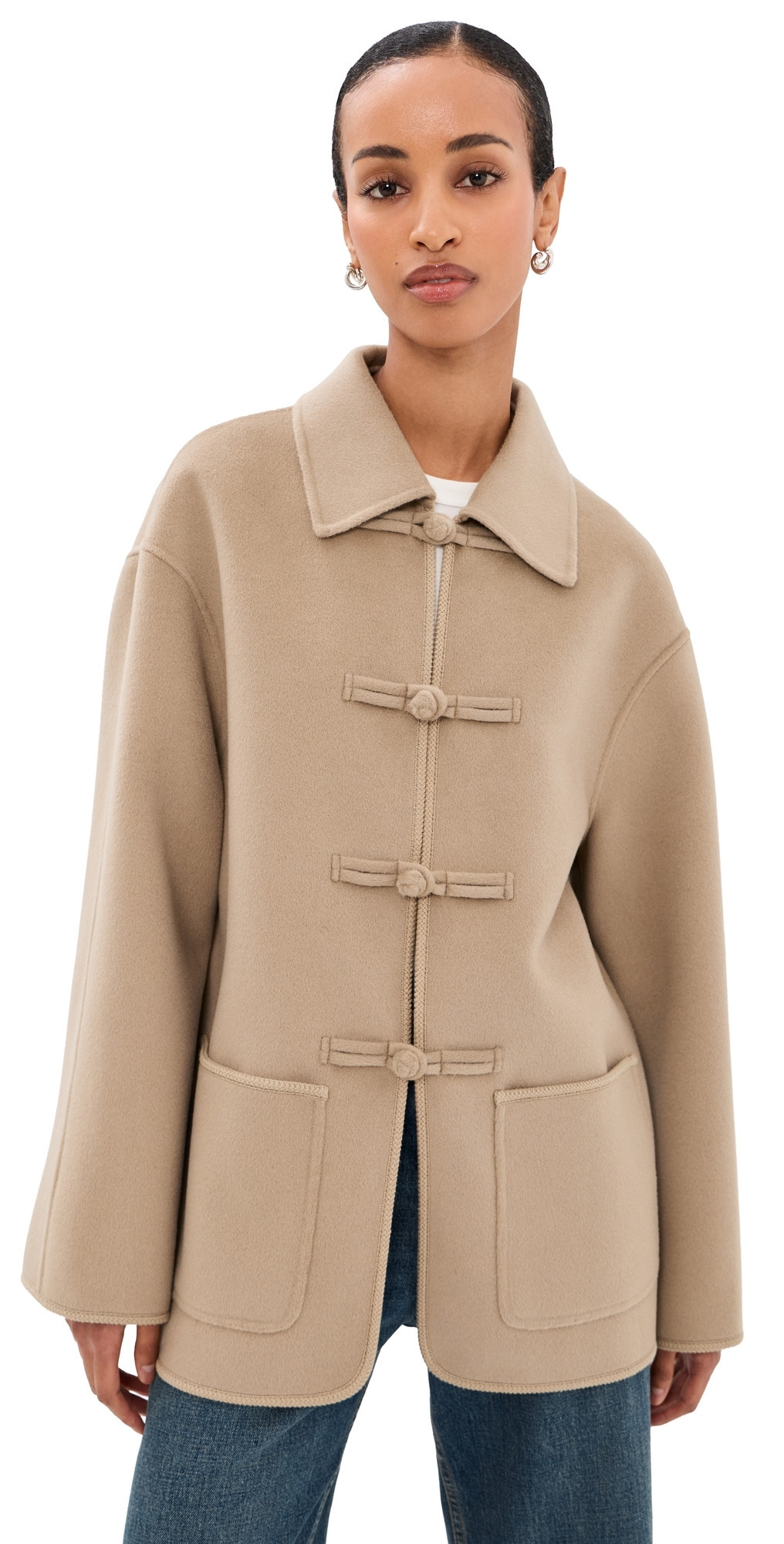 Róhe Double-Faced Wool Jacket Desert Brown 34 | Shopbop