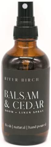 Amazon.com: Balsam + Cedar Scented Linen and Room Spray | Home Fragrance by River Birch Candles |... | Amazon (US)
