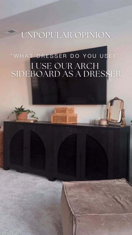 We use this sideboard in our primary bedroom as our dresser! Seriously our favorite piece of furniture in our room and the quality is out of this world! 

#LTKhome #LTKstyletip