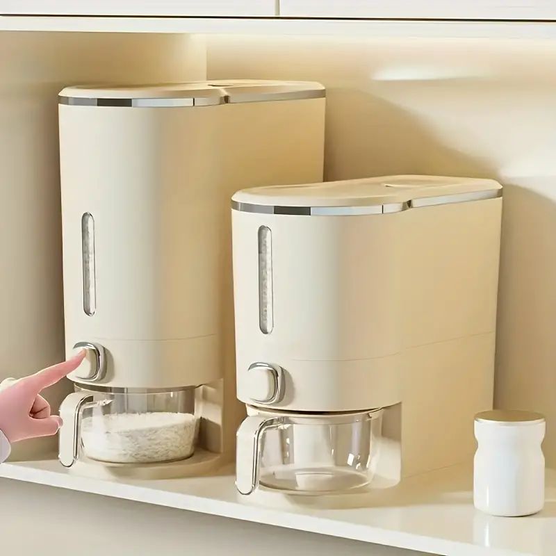 Rice Dispenser With Visible Barrel Rice Storage - Temu | Temu Affiliate Program