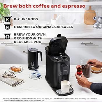 Instant Pot Dual Pod Plus 3-in-1, Espresso, K-Cup Pod and Ground Coffee Maker, Nespresso Capsules... | Amazon (US)