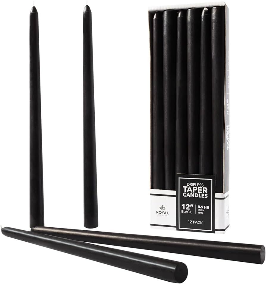 Royal Imports Unscented Taper Candles, Elegant Premium Quality, Dripless & Smokeless, Hand-Dipped... | Amazon (US)