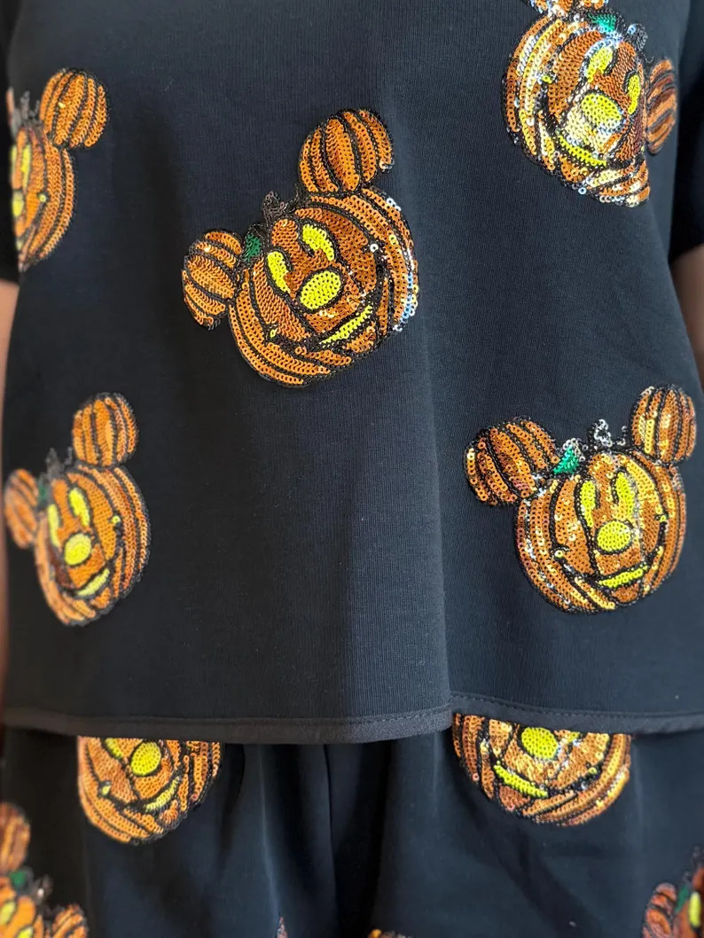 Magical Pumpkins Sequin Set , Disney Women Halloween Set | Etsy (Global)