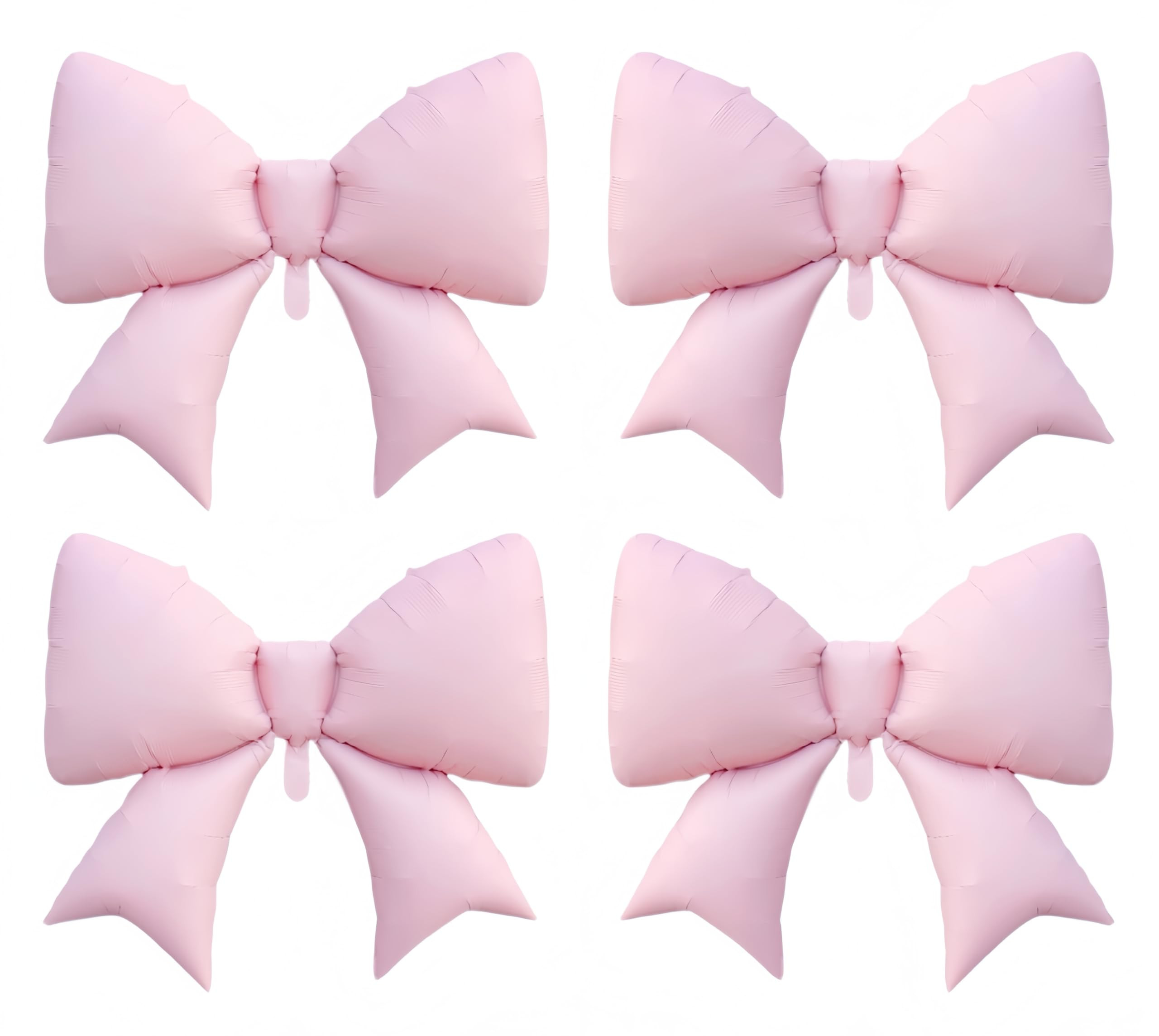 4Pcs Giant Pink Bow Balloons 38Inch/coquette Birthday Party Supplies/Pink Bachelorette Bridal Eng... | Amazon (US)