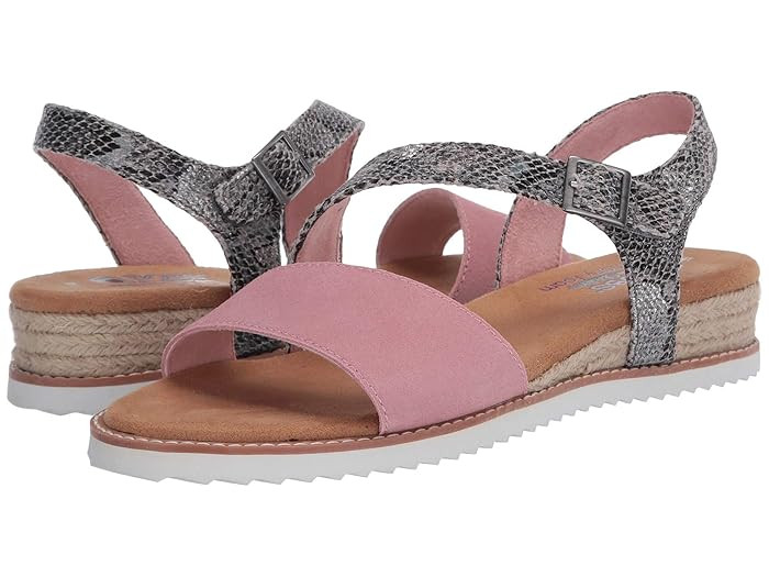 BOBS from SKECHERS Desert Kiss - Cactus Rose (Blush) Women's Shoes | Zappos
