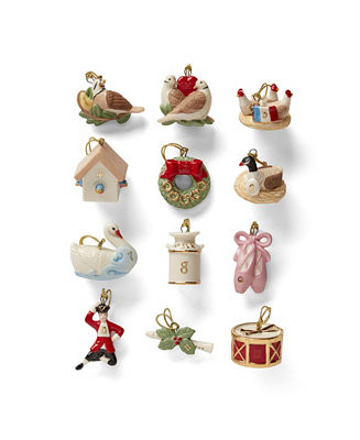 Lenox Twelve Days of Christmas 12 Piece Ornament Set - Macy's | Macy's