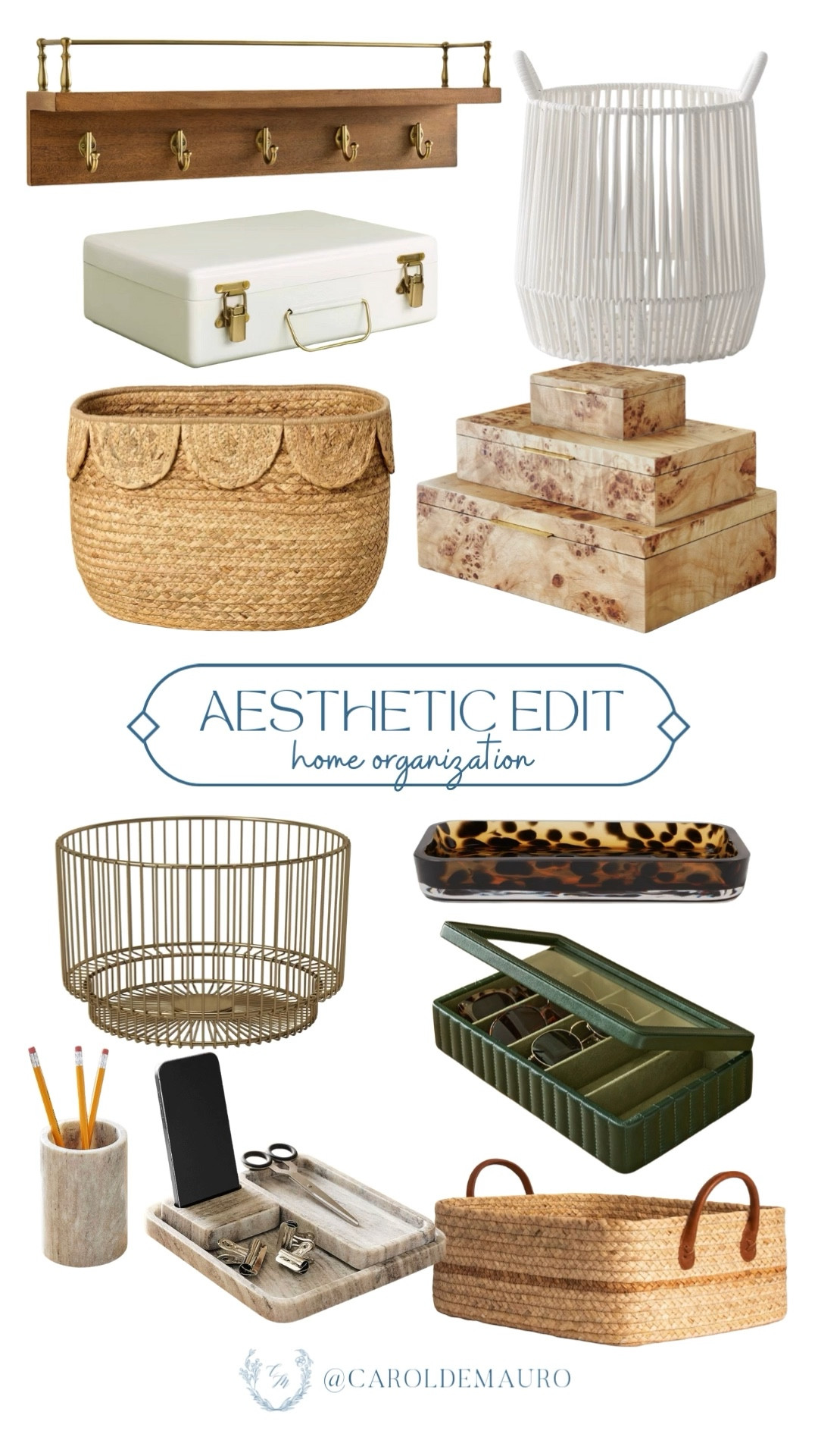 Proof that being organized doesn't have to look boring or clinical! These finds are the perfect way to give your clutter a major glow-up without trying too hard.

rattan organization, decor inspo, minimalist aesthetic, bathroom accessories, laundry area, home office, bedside table, home organization

#LTKSeasonal #LTKU #LTKHome