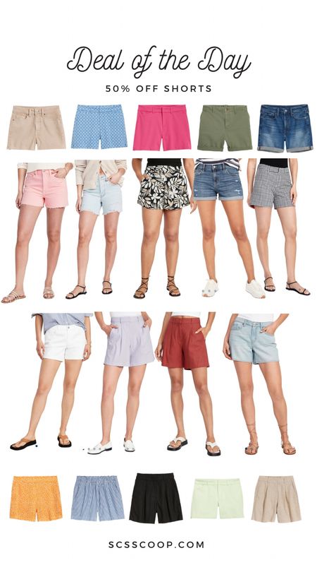 50% off shorts! Deal of the day perfect to get your summer wardrobe ready!

#LTKunder50 #LTKSeasonal #LTKsalealert