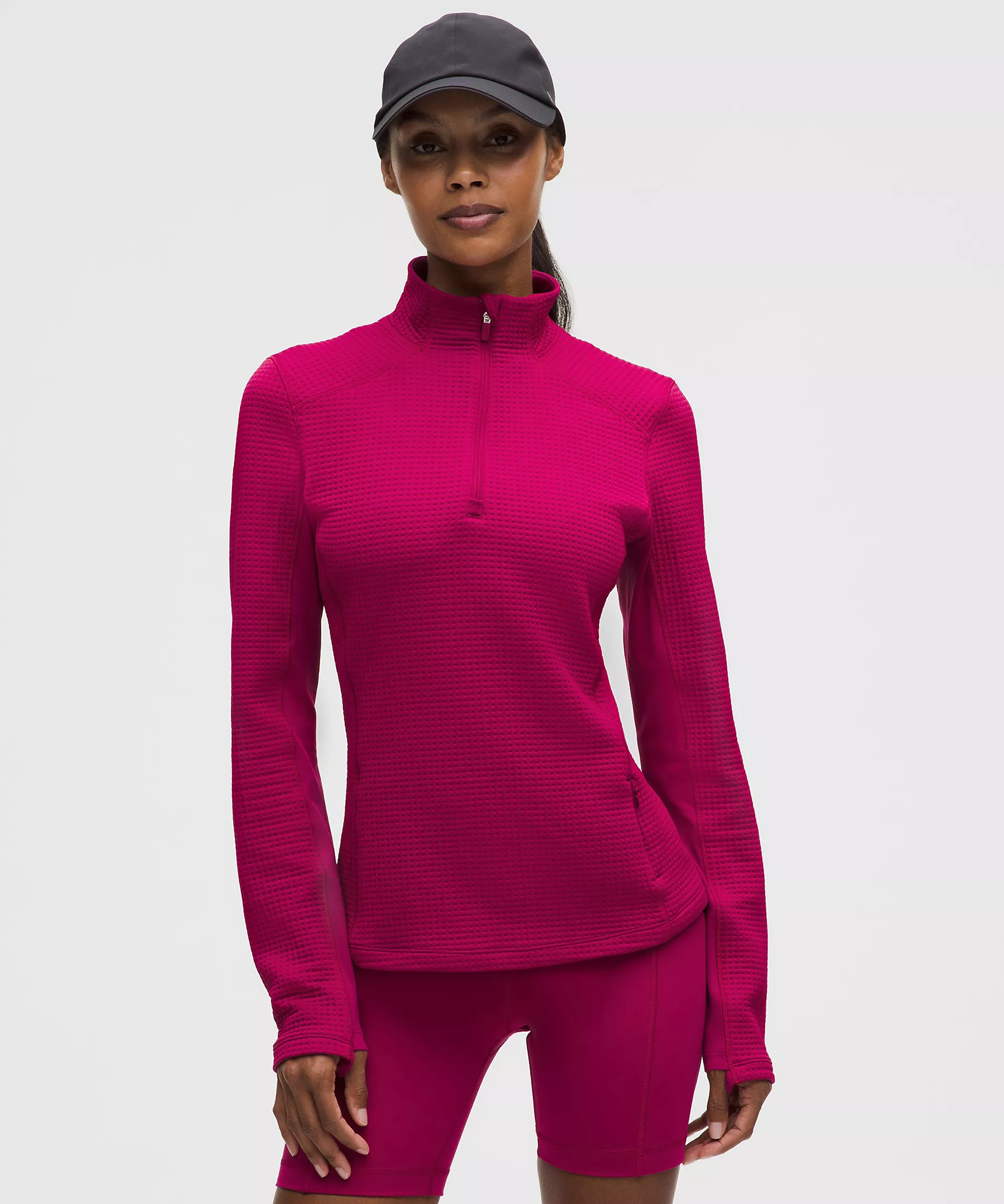 Waffle-Knit Half-Zip Long-Sleeve Shirt | Lululemon (US)