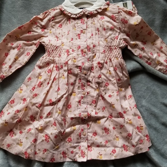 🆕️Ralph Lauren pink floral ls dress smocked | Poshmark