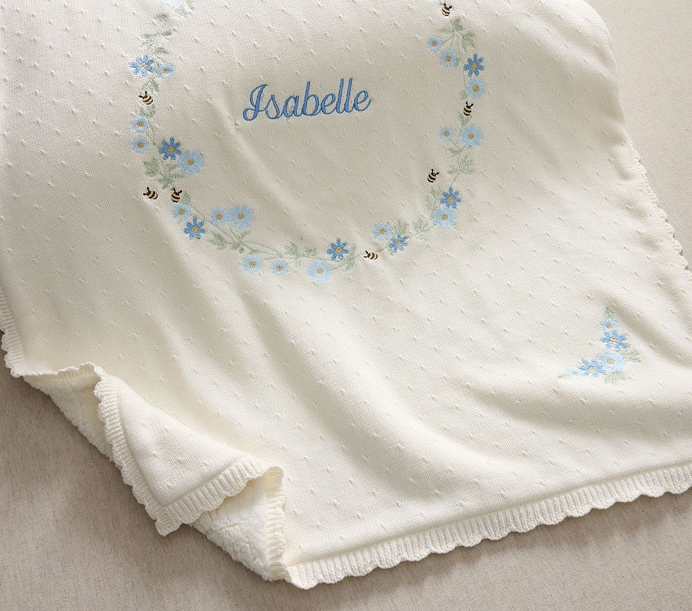 Bumblebee Garden Heirloom Baby Blanket | Pottery Barn Kids