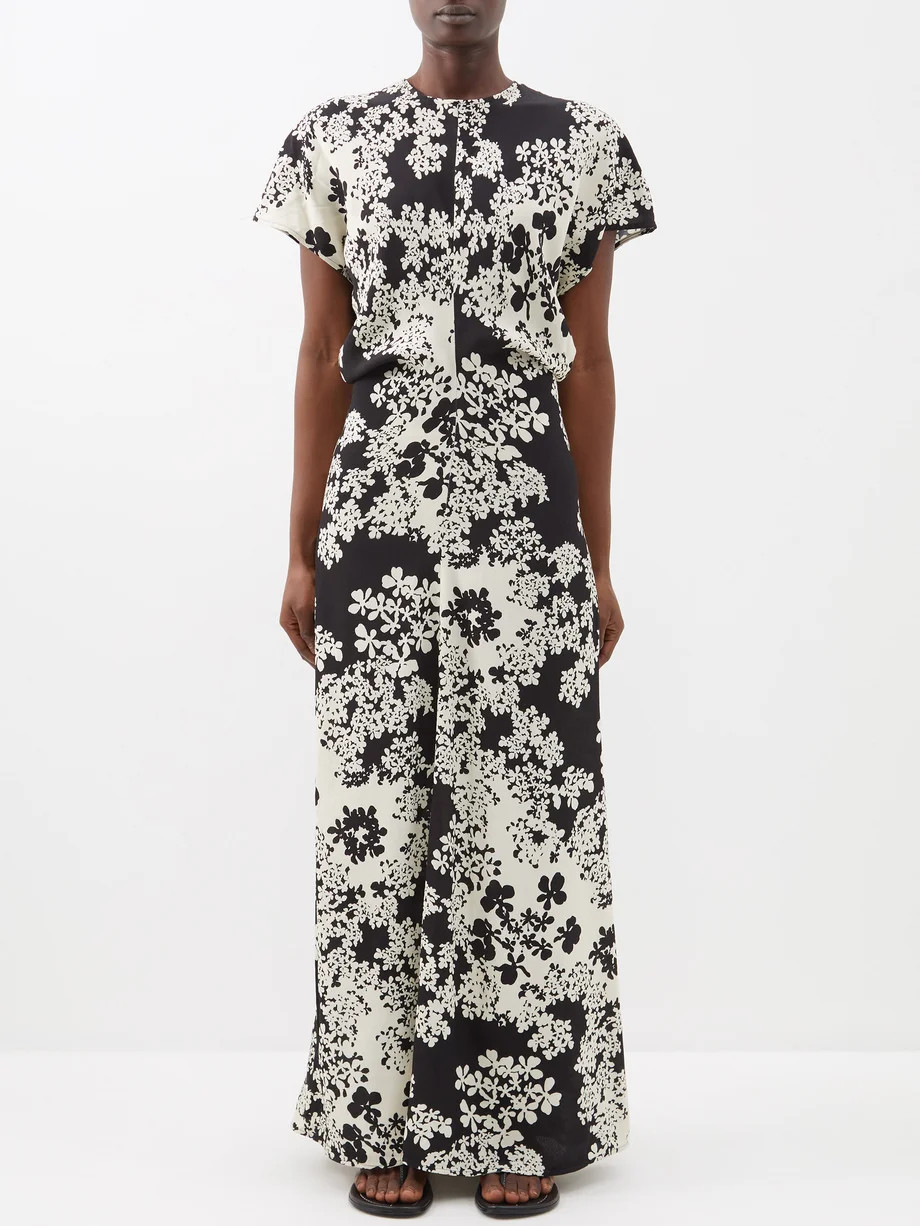 Floral-print crepe maxi dress | Toteme | Matches (US)
